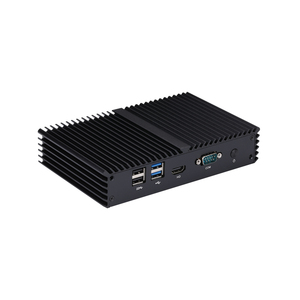 Qotom 4 puertos Ethernet LAN Barebone Industrial x86 Micro ordenador Firewall barato sin ventilador Linux Router Mini Pc