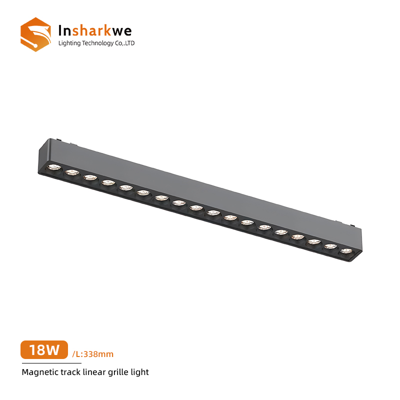 Lumière de grille linéaire noire 18T 18W