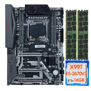ชุดเมนบอร์ดเกม ATX X99ไทเทเนียม LGA 2011-3ซ็อกเก็ตซีพียู2670v3 E5 DDR4หน่วยความจำขนาด2133MHz 16GB - Product Image 1