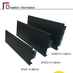 BT601 piena estensione Ultra sottile scatola di metallo morbido chiusura scatola di metallo cassetto scorrevole - Product Image 3