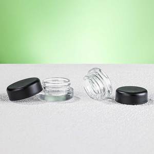 Empty <strong>5ml</strong> 7ml 9ml Airtight Smell Child Proof Packaging <strong>Container</strong> Round Concentrate 1 Gram Glass <strong>Jar</strong> With Child Resistant Caps - Product Image 3