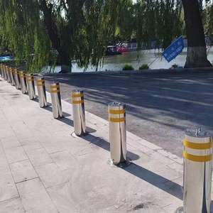 KAIPENG Marke Edelstahl Wasserdichte Warn säule Straßen pfahl Reflektierende Barrikade Beweglich Abnehmbar Fest Tragbar - Product Image 1