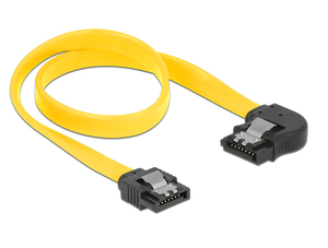 SATA III 6Gbps Data <strong>Cable</strong> 180 Degree Left Angle Bend With Locking Latch Compatible for HDD and SDD Serial 3.0 <strong>Cable</strong> - Product Image 2