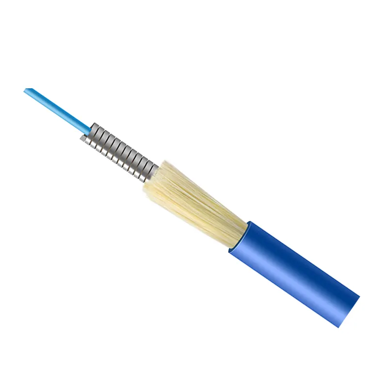 Cavo corazzato in fibra di acciaio ottico GJSFJV Anti roditore G652D G657A1 G657A2 MM fibra 0.9mm Buffer stretto per realizzare codino del cavo del percorso