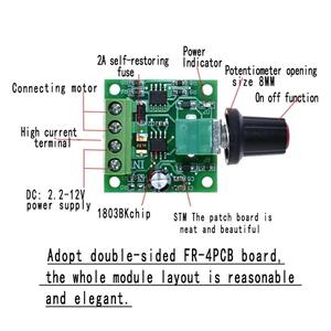 DC 1.8V 3V 5V 6V 12V 2A <strong>PWM</strong> <strong>Motor</strong> <strong>Speed</strong> <strong>Controller</strong> Low Voltage <strong>Motor</strong> <strong>Speed</strong> <strong>Controller</strong> <strong>PWM</strong> 0-100% Adjustable Drive Module - Product Image 3