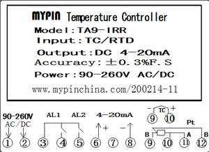 MYPIN (TA9-IRR)TA Series Intelligent PID <strong>Temperature</strong> <strong>Controller</strong> Digital <strong>Temperature</strong> <strong>Controller</strong>,<strong>temperature</strong> Measurement - Product Image 3