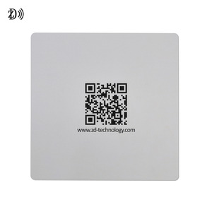 ZD Fashional Square personalizzato QR Code stampato RFID Card NFC Google Review Card