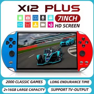 Promotion Gift X12 PLUS Handheld Game 7.0 Inch HD Large Screen 16g Classic Handheld Retro Game Console Built in <strong>Free</strong> Games - Product Image 6