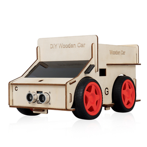 Tscin buny 4WD Holz roboter Auto Kit Komplette Spaß Bildung DIY Elektronik Lern projekt Roboter Kit für Arduino - Product Image 1