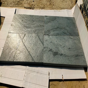 Modern tasarım yüksek kalite doğal oniks quarsit gümüş gri 10X10X1 cm fırçalanmış büyük levha duvar villa için High-End mermer - Product Image 5