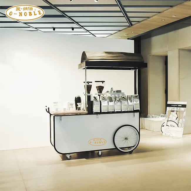 عربة غذاء متنقلة شرب عربة جديد تصميم عربة القهوة