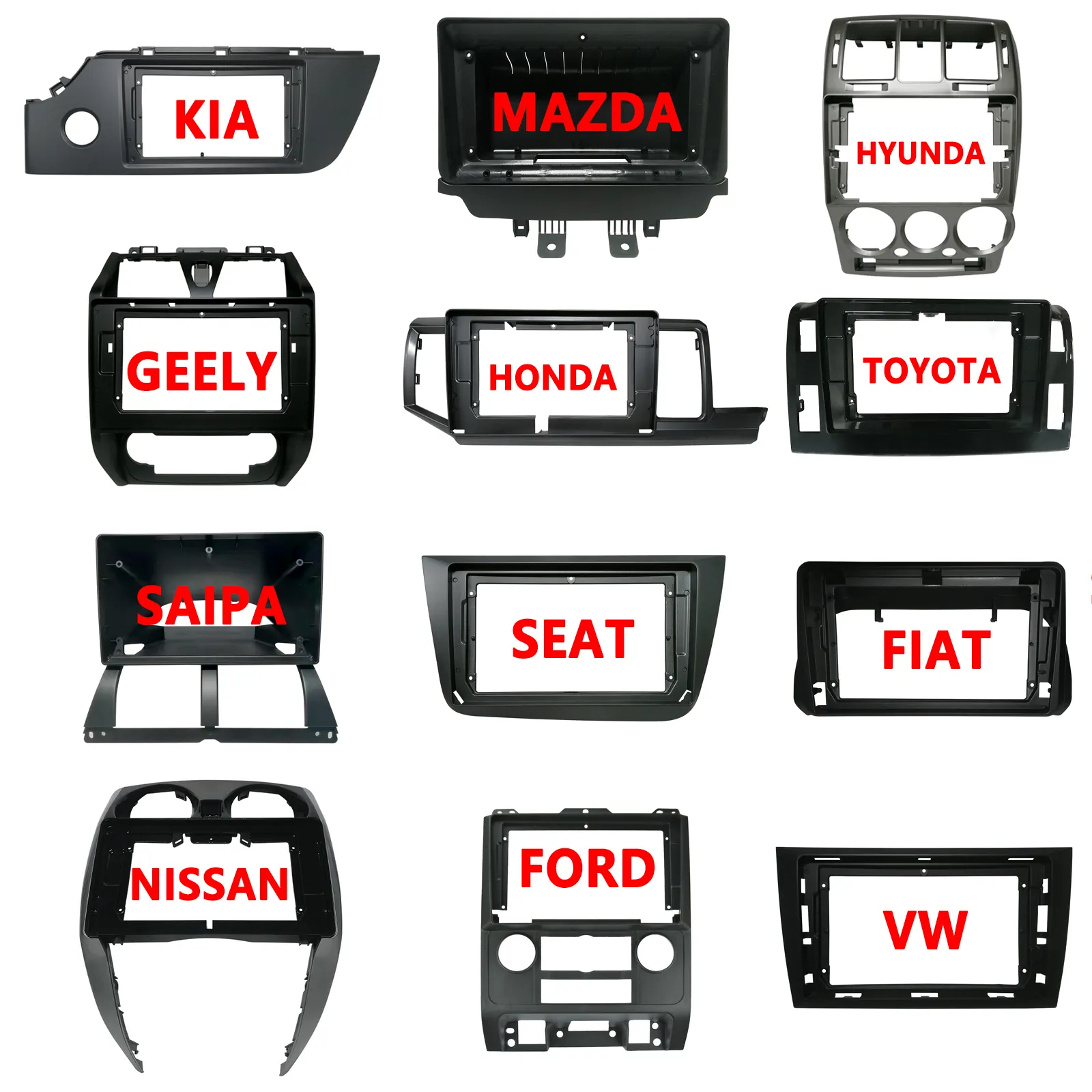 Car Interior Frame For BENZ For TOYOTA For KIA For FORD For HYUNDAI For NISSAN For MAZDA For VW For JEEP For MITSUBISHI For BMW