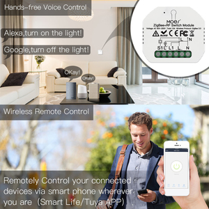Modulo interruttore ZigBee + RF Tuya smart home Switch breaker on-off APP timing modulo interruttore intelligente per il controllo vocale - Product Image 6