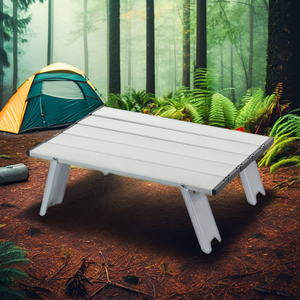 Campeggio <span class=keywords><strong>Mini</strong></span> tavolo pieghevole ultraleggero in lega di alluminio tavolo da esterno per il viaggio Picnic Barbecue pieghevole Computer scrivania da letto - Product Image 1