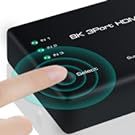 8K @ 60Hz HDMI 2,1 Switch 3 en 1 Out 4K @ 120Hz HDMI Switcher 3 puertos, 8K HDMI Auto Switch 3X1 Selector con control remoto IR - Product Image 5