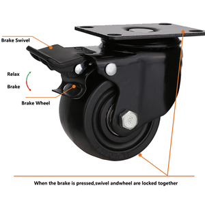 Atacado Parafuso Giratório Perfil Baixo Rodízio <span class=keywords><strong>3</strong></span> Polegada Anti Estático PP Roda Universal Cadeira Gabinete Móveis Rodízios - Product Image 3