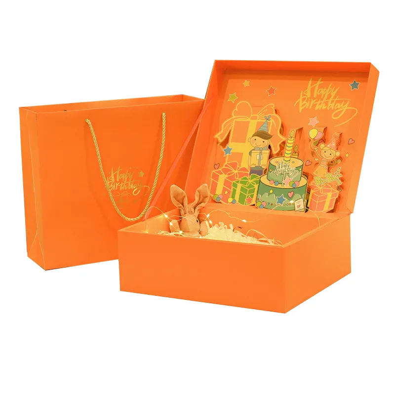 OMT Luxury ODM creativo 3D Emballage Cadeau confezione regalo in carta confezione regalo per natale compleanno ragazze ragazzi confezione regalo