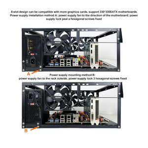 Funda de ordenador DIY, marco de PC, chasis de escritorio, soporte apilable, banco de pruebas de aire abierto, compatible con placa base ATX MacroATX X79 X99 - Product Image 5
