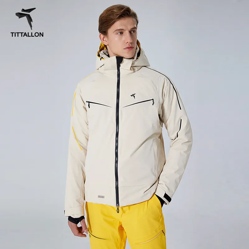 Tuta da sci da uomo Outdoor High-end addensato isolamento termico cappotto da sci doppio professionale Sonw Jacketin Winter