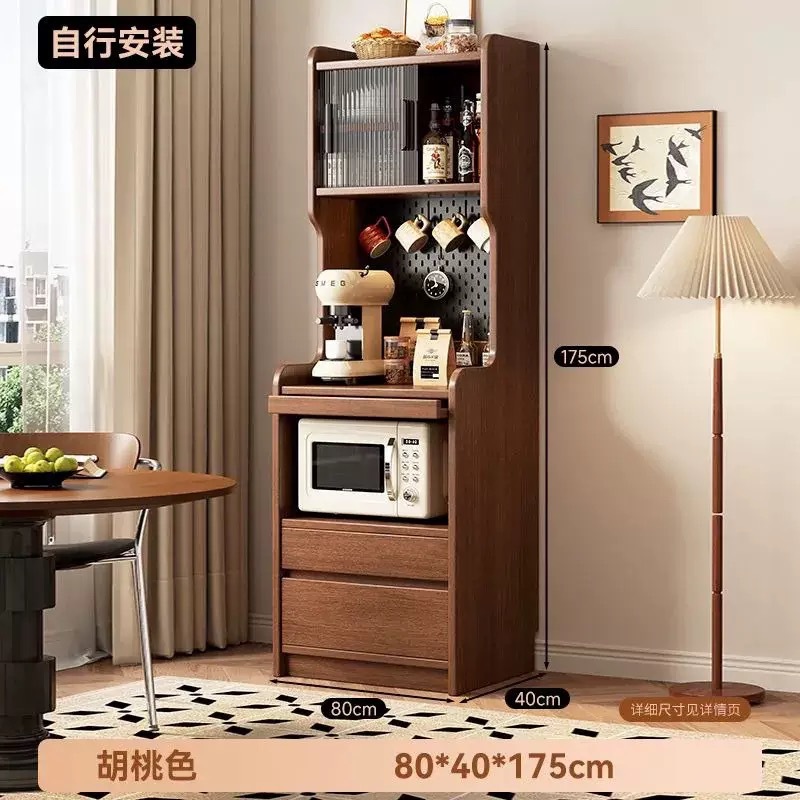 Solid wood - Walnut color - 80cm