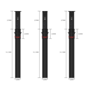无线充电器自动2美国交流插座2 USB充电器国际电动弹出式插座带音频 - Product Image 3