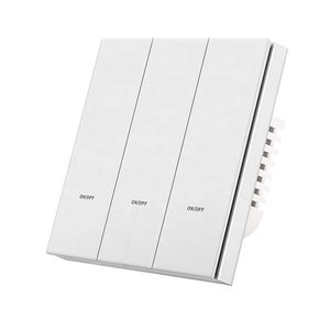 Tuya สวิตช์ไฟติดผนัง3/4แก๊งค์, สวิตช์ไฟอัจฉริยะ1/2 /Gang สวิตช์ไฟ ZigBee จับเวลาสวิตช์ติดผนังสำหรับบ้านและโรงแรมทำงานกับชีวิตอัจฉริยะ - Product Image 6