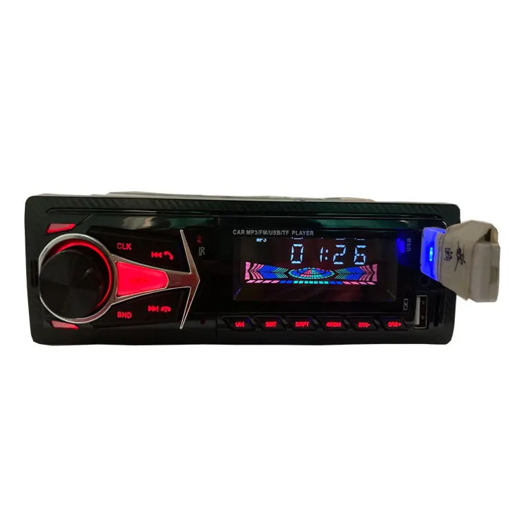 Hızlı şarj LCD ekran 12V medya araba Stereo çift USB 12V uzaktan araba radyo 4RCA Aux EQ araba Mp3 oyuncu