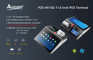 11,6 дюймовые настольные Android Win10 Nfc розничная продажа Windows Android все в одном сенсорные системы Pos с программным обеспечением