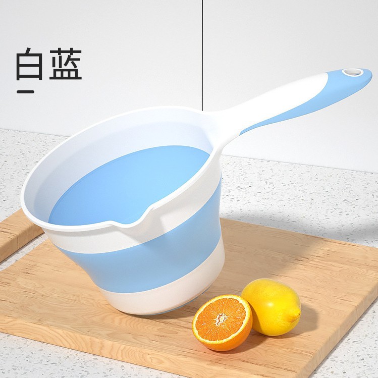 หนา-ช้อนน้ำพับสีฟ้า