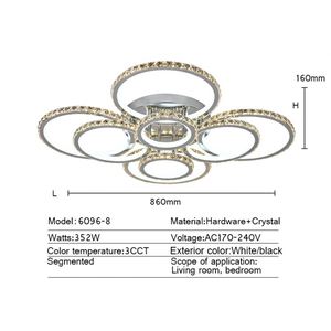<strong>New</strong> Type of <strong>Hot</strong>-selling <strong>LED</strong> Acrylic Ceiling Lamp with 2.4G Dimming Function for Living Room and Room Ceiling - Product Image 4