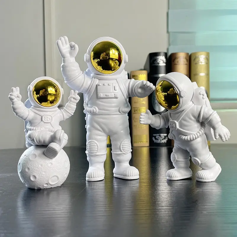 宇宙飛行士の売れ筋像素敵な3D樹脂工芸品の置物装飾キャラクターモデリング宇宙飛行士モデル彫刻