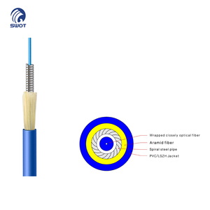 GJJKAV 1 Core Anti-Rodent Steel Spiral Armored Multimode Fiber Optic <strong>Cable</strong> for Outdoor Telecom <strong>Networks</strong> - Product Image 3