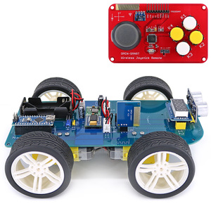 Easy-Plug 4WD Wireless JoyStick 315MHz Fernbedienung Gummi rad Getriebe motor Smart Car Kit mit Tutorial für Arduino