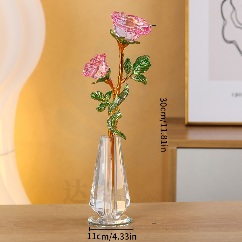 New 2 premium pink roses