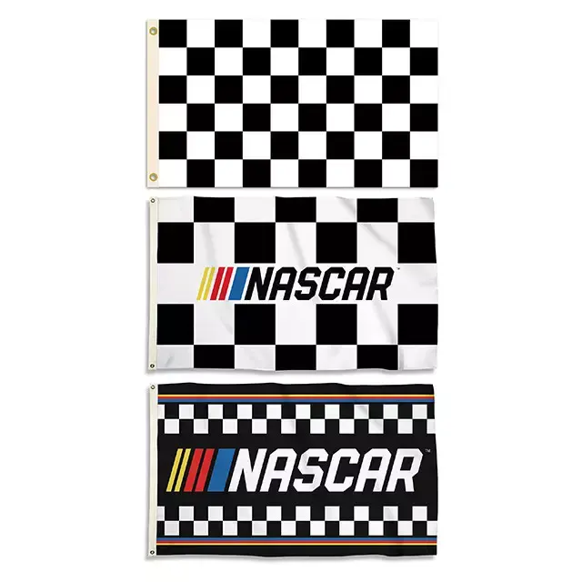 Custom Nascar Race Car Racing Flag with Brass Grommets 3 x 5 FT outdoor Banner