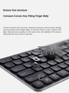 Rapoo E9000G Teclado inalámbrico Perfil bajo Computadora Laptop Teclado 78 teclas Ergonomía portátil Periféricos de computadora - Product Image 3