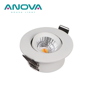 Dim ip44 parlama önleyici ayarlanabilir cob gömme led downlight ile arka kapak - Product Image 1