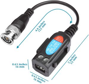8MP CCTV安全DVR Sur RJ45收发器发射机无源视频巴伦 - Product Image 3