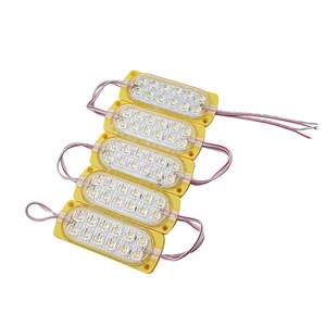 ไฟโมดูลเตือนรถ RGBYP LED IP65,ไฟโมดูล LED 12ชิ้นสำหรับรถยนต์รถบรรทุกรถจักรยานยนต์ไฟ DC 12V 24V