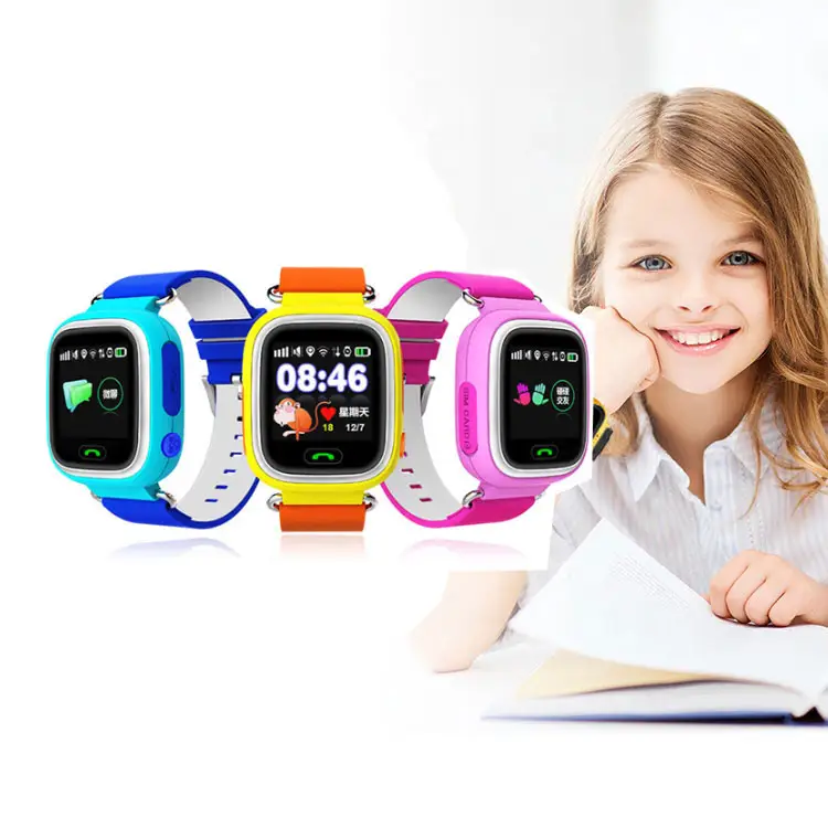VALDUS Inteligente GPS Tracker Crianças Smart Watch Q90 Smartwatch Para Crianças Dispositivo De Relógio De Pulso