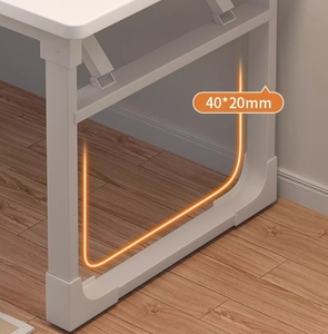 Escritorio de madera para el hogar, escritorio de trabajo de aprendizaje de estudio de instalación gratuita, mesa plegable - Product Image 5