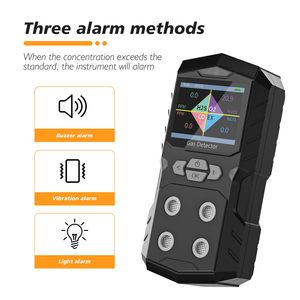 4 Gas monitor Wiederauf lad bares tragbares hochpräzises CO H2S O2 Ex(LEL CH4) 4 Gas detektor Pumpen typ Multi Gas detektor