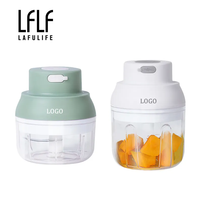 LFLF रसोई उपकरण रिचार्जेबल खाद्य अखरोट चक्की हेलिकॉप्टर क्रशर सब्जियां फल मांस लहसुन ऑटो पोर्टेबल प्लास्टिक ब्लेंडर