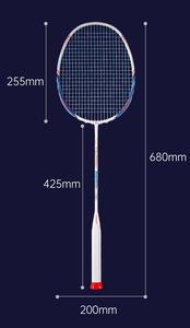 מחבט badminton מסגרת חזקה נוחה אחיזה ואיזון מושלם לשימוש פנאי ומקצועי