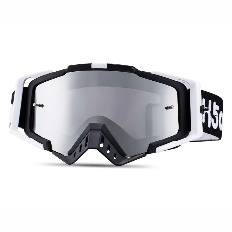 La migliore vendita personalizzata antigraffio uv400 off road dirt bike moto motocross goggle strappi off mx occhiali da moto occhiali