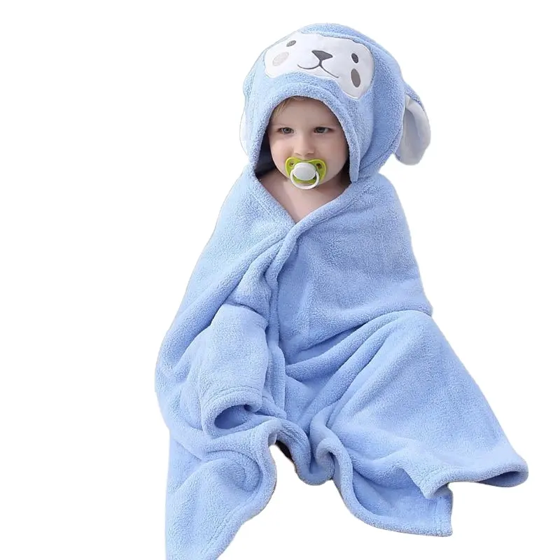 Toalha de banho com capuz unissex, toalha de algodão bebê