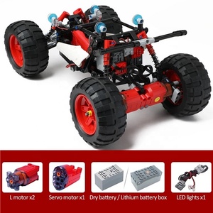 Nuevo diseño LED técnico RC ciudad coche MOC DIY bloques de construcción aplicación Control remoto programación todoterreno vehículo ladrillos juguete para niños
