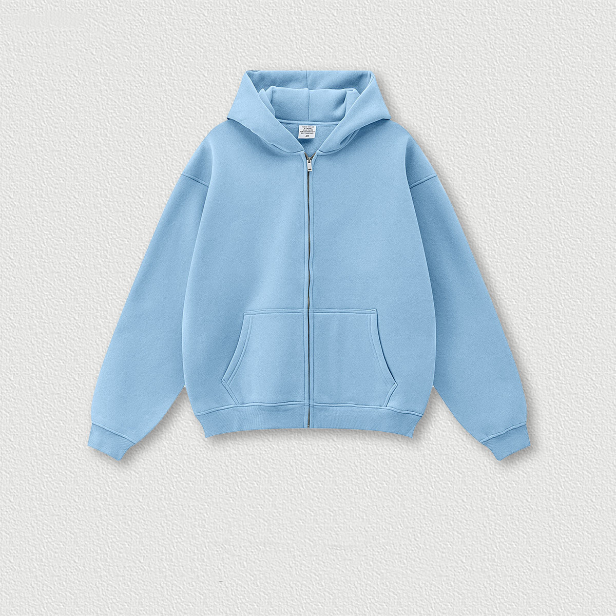 Sweat à capuche bleu moyen