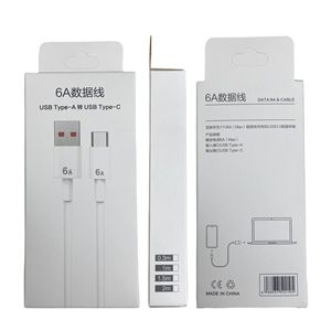 RUNCEIN fabrika fiyat 3.smart 6A tipi C kablo beyaz siyah hızlı şarj USB C cep telefon veri kablosu akıllı telefon ve daha fazlası için - Product Image 6