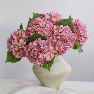 Kết cấu thực tế sắp xếp hoa cẩm tú cầu nhân tạo cho phòng khách lễ kỷ niệm đám cưới giữ ẩm Thiết kế hoa - Product Image 3